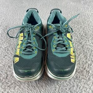 Hoka Bondi 8 Teal Yellow Women's Running Shoes Athletic Sneakers Size 8.5